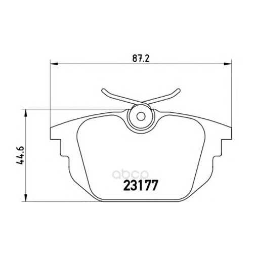 Тормозные колодки дисковые brembo P23026