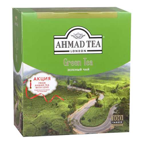 Чай зеленый Ahmad Tea 100 пакетиков