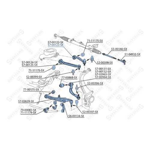 Рычаг подвески Stellox 57-00123-SX