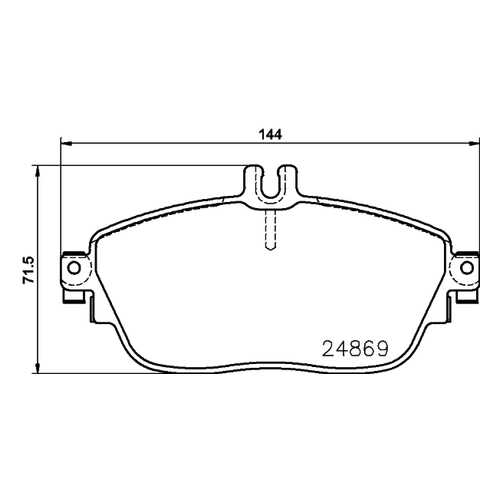 Комплект тормозных колодок Hella 8DB355019721