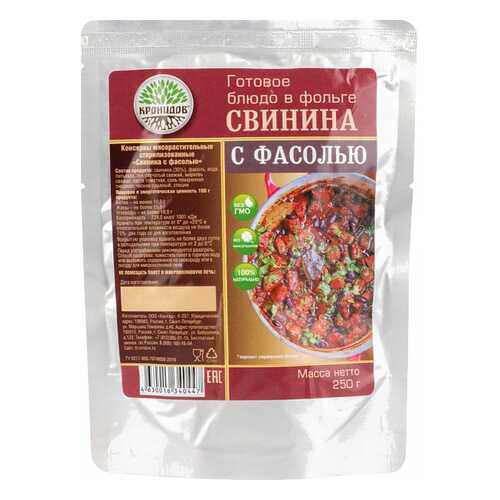 Готовое блюдо Кронидов свинина с фасолью 250 г