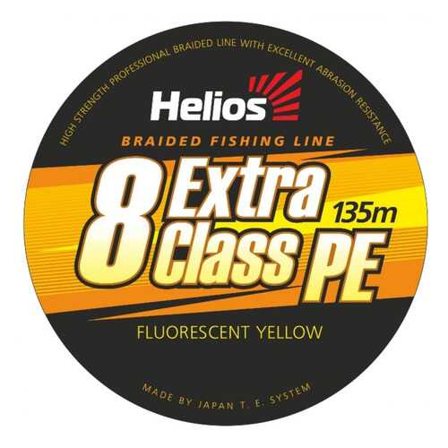 Шнур плетеный EXTRA CLASS 8 PE BRAID Yellow 135m