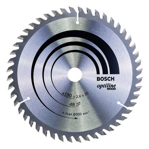 Диск по дереву Bosch STD WO 190x20-48T 2608640614