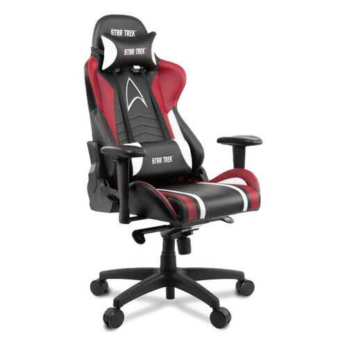Игровое кресло Arozzi Gaming Chair - Star Trek Edition/Экокожа черная/красная/белая