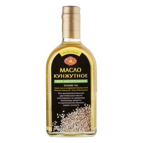 Масло кунжутное Golden Kings of Ukraine Extra Virgin 100% натуральное 0.35 л