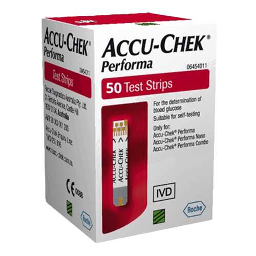 Тест-полоски для глюкометра Accu-Chek Performa 50 шт.