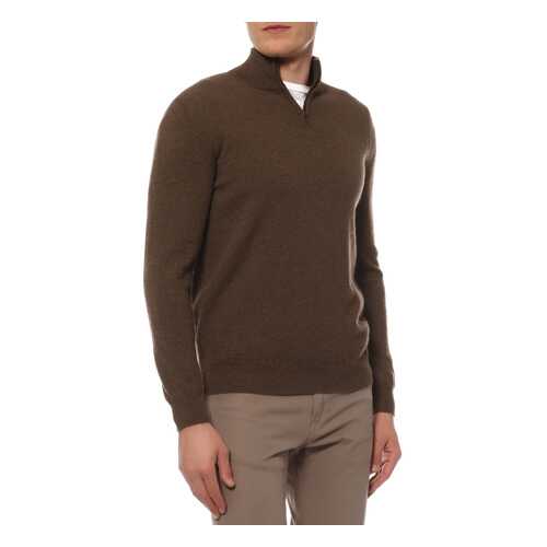 Поло мужское Mir cashmere YML16-007 коричневое 4XL