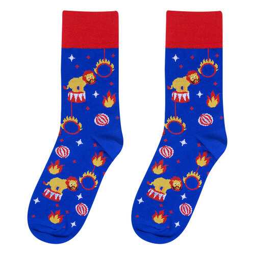 Носки женские Kawaii Factory Львы на арене разноцветные 40-45