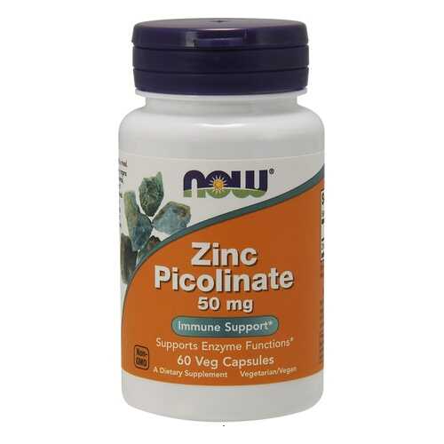 Цинк NOW Sports Zinc Picolinate 60 капсул