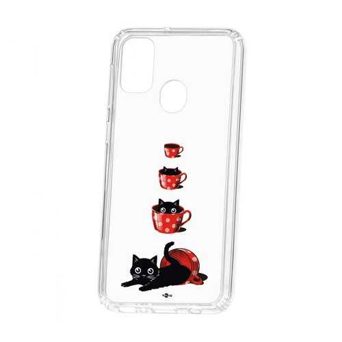 Чехол Kruche Samsung Galaxy M30S Print Котенок в чашке