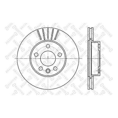 Тормозной диск Stellox 6020-4768V-SX