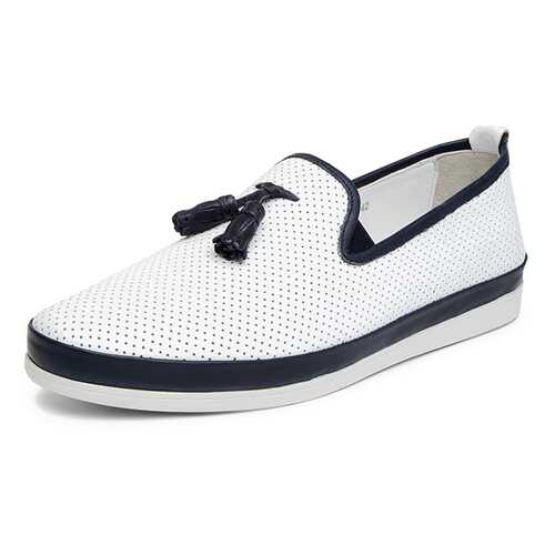 Слипоны мужские Pierre Cardin 91306220 белые/синие 42 RU