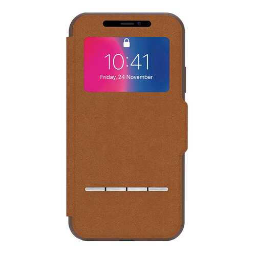 Чехол Moshi SenseCover для iPhone X - Caramel Brown 99MO072731