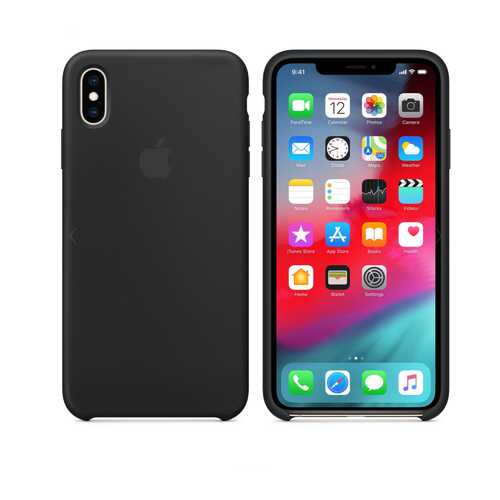 Чехол Silicone Case для Apple iPhone XS Max Black (MWO8WFE/A)