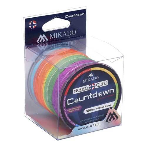 Шнур плетеный Mikado Norway Quest Countdown 0,45 мм, 300 м, 37,5 кг