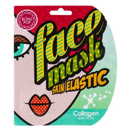 Маска для лица Bling pop Collagen Skin Gell Mask 25 мл