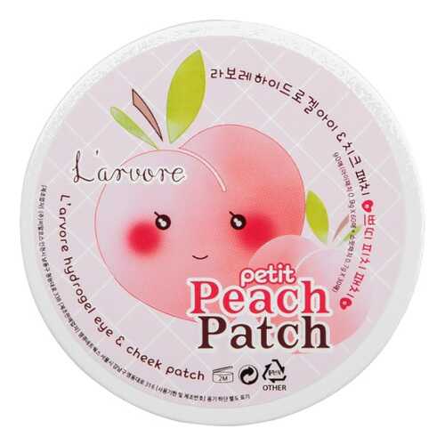 Патчи для глаз L’arvore Hydrogel Eye & Cheek Petit Peach Patch 90 г