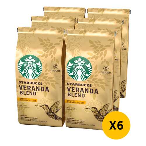 STARBUCKS Blonde Veranda кофе молотый 6 штук по 200г
