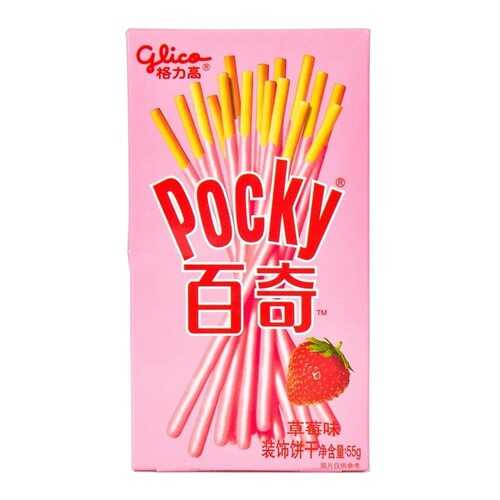 Палочки Glico Pocky со вкусом клубники 55 г