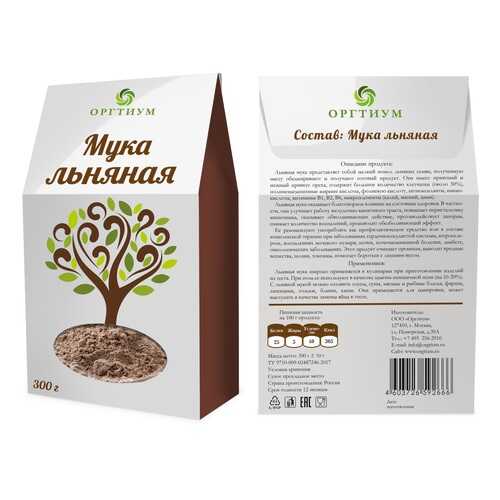 Мука льняная Оргтиум экологическая 300 г