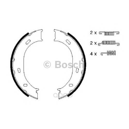 Тормозные колодки барабанные Bosch 986487610