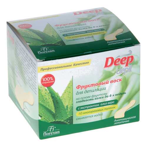 Воск для депиляции Floresan Deep depil с Алоэ вера 350 г