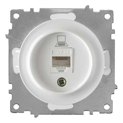 Механизм розетки компьютерной OneKeyElectro, серия Florence, 1xRJ45 cat 5e, белый