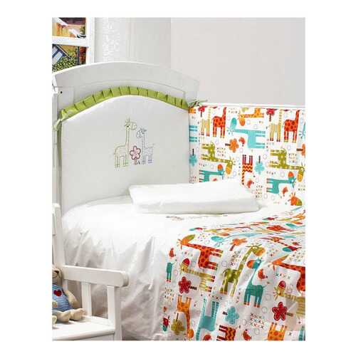 Комплект в кроватку Makkaroni Kids Жирафы 120х60 6 предметов