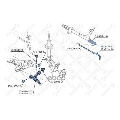 Наконечник рулевой Stellox 5100791SX
