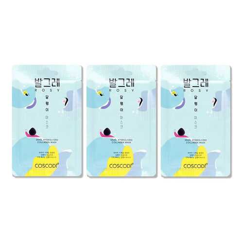 Тканевая маска COSCODI ROSY SNAIL MASK SHEET 3 шт.