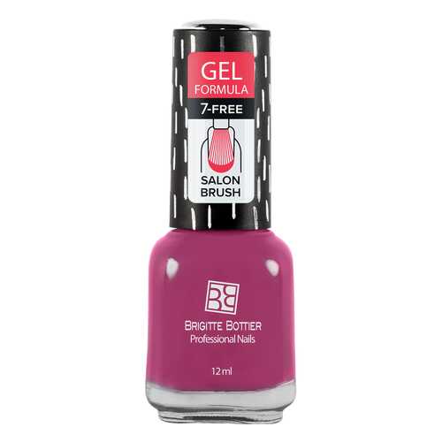 Лак с гелевым эффектом Brigitte Bottier Gel Formula тон 81 малиновый десерт, 12 мл