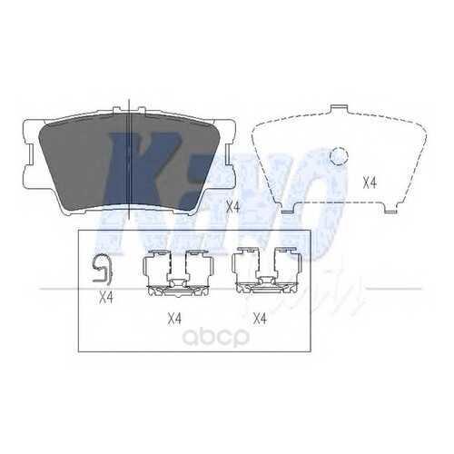 Колодки тормозные kavo parts KBP9086