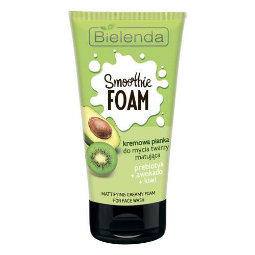 Пенка для умывания Bielenda SMOOTHIE CREAM/CARE Пребиотик + Авокадо + Киви 195682 135 г