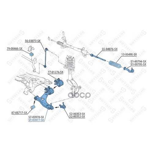Рычаг подвески STELLOX 57-03977-SX