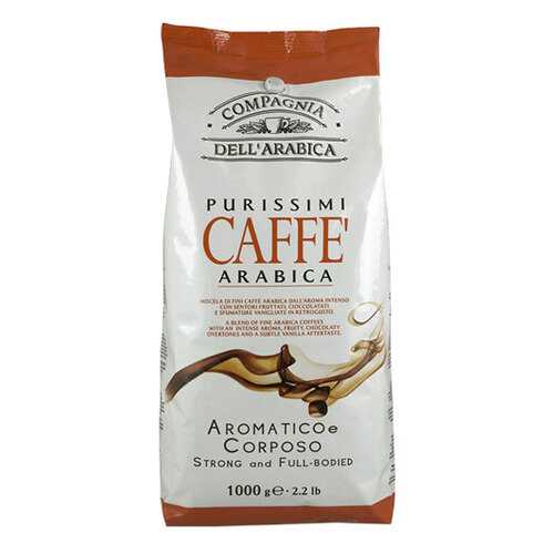 Кофе Compagnia Dell`Arabica Purissimi Arabica Aromatico Corposo в зернах 1 кг