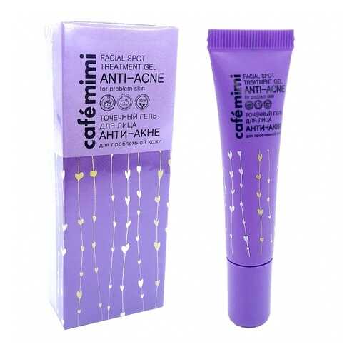 Гель для лица Cafe mimi Facial Spot Treatment Gel Anti Acne 15 мл