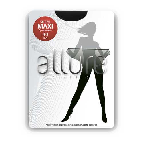 Колготки женские ALLURE SUPERMAXI 40 черные 7