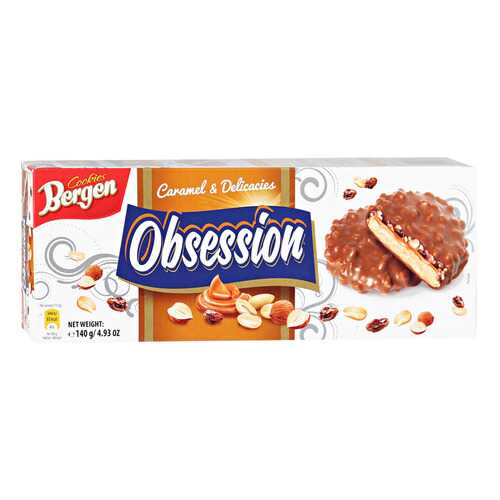 Печенье BERGEN Obsession Caramel 140г