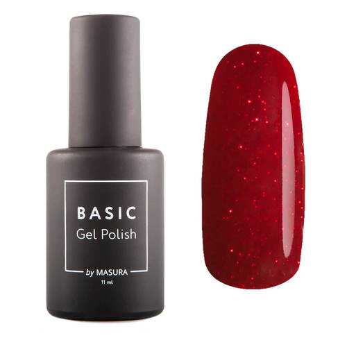 Гель-лак Masura BASIC Алая Органза, 11 мл