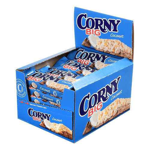 Батончик Corny Мюсли из цельных злаков Кокос и молочный шоколад 50г