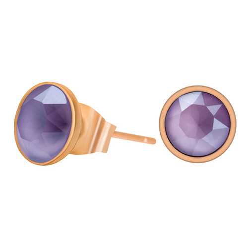 Пусеты женские Fiore Luna SWE298.10 фиолетовые/золотистые