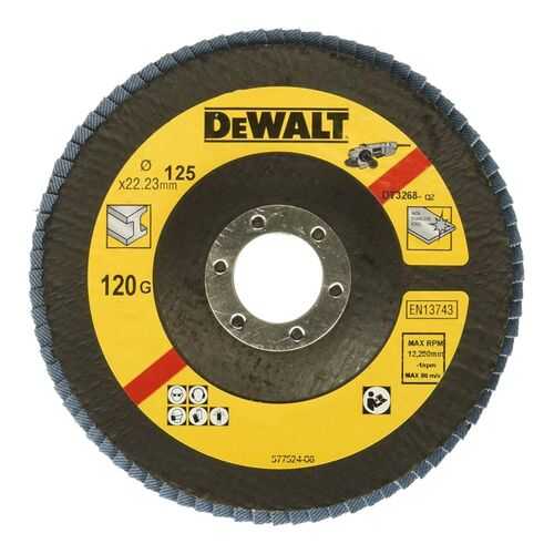 Круг лепестковый шлифовальный для шлифовальных машин DeWalt DT3268-QZ