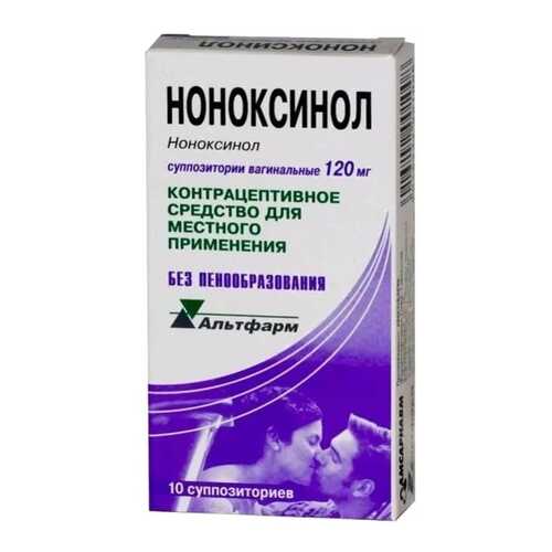 Ноноксинол суппозитории вагинальные 120 мг 10 шт.