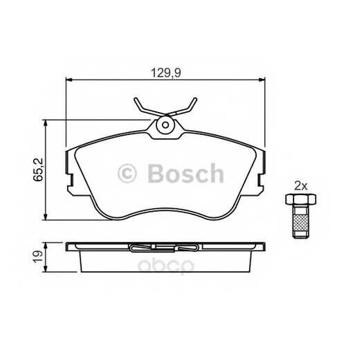 Тормозные колодки дисковые Bosch 0986461753