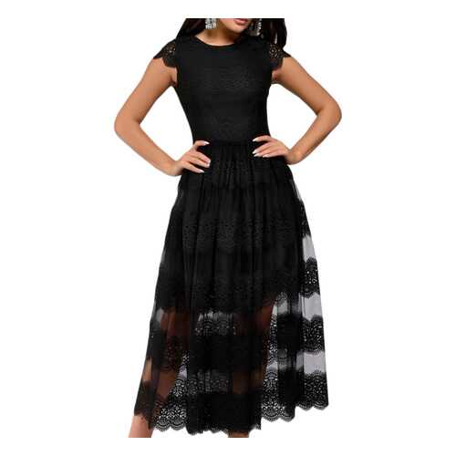 Вечернее платье женское D&M by 1001DRESS DM01281BK черное S