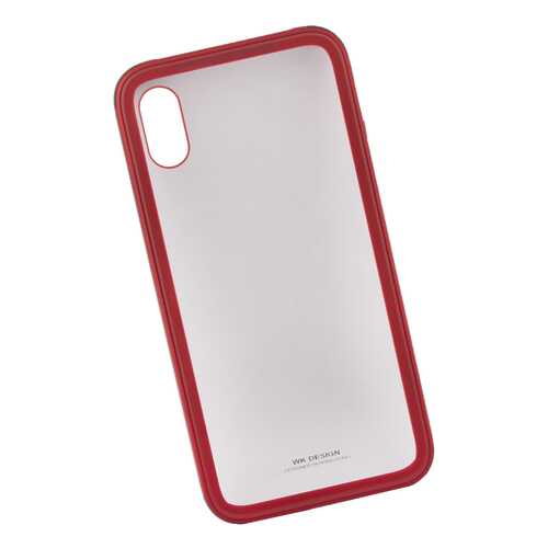 Чехол для iPhone X WK-Kingkong Series Glass Case (красный)