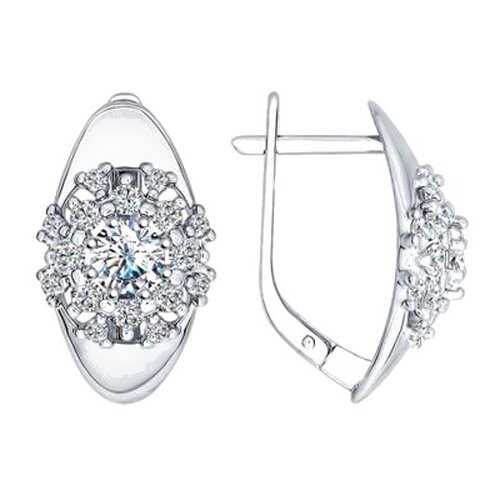 Серьги SOKOLOV из серебра со Swarovski Zirconia 89020039