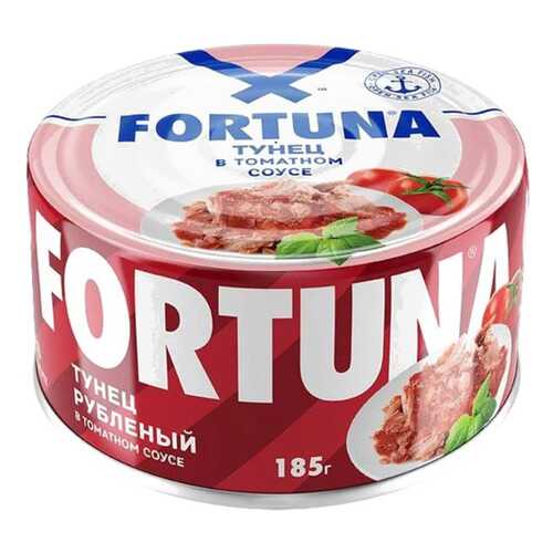 Тунец Fortuna рубленый в томатном соусе 185 г