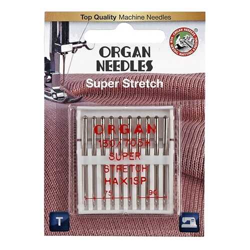 Иглы Organ супер стрейч 10/75-90 Blister