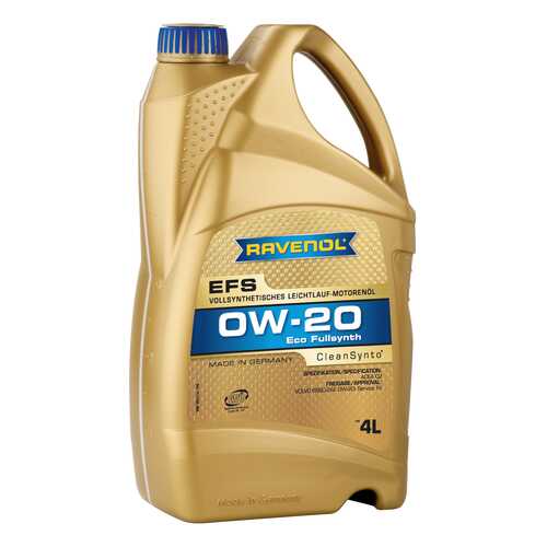 Моторное масло Ravenol EFS EcoFullSynth SAE 0W-20 4л